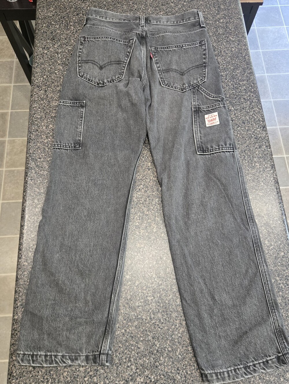 Levi’s Stay Loose Carpenter Gray Baggy Jeans W28 L32 (Tagged)